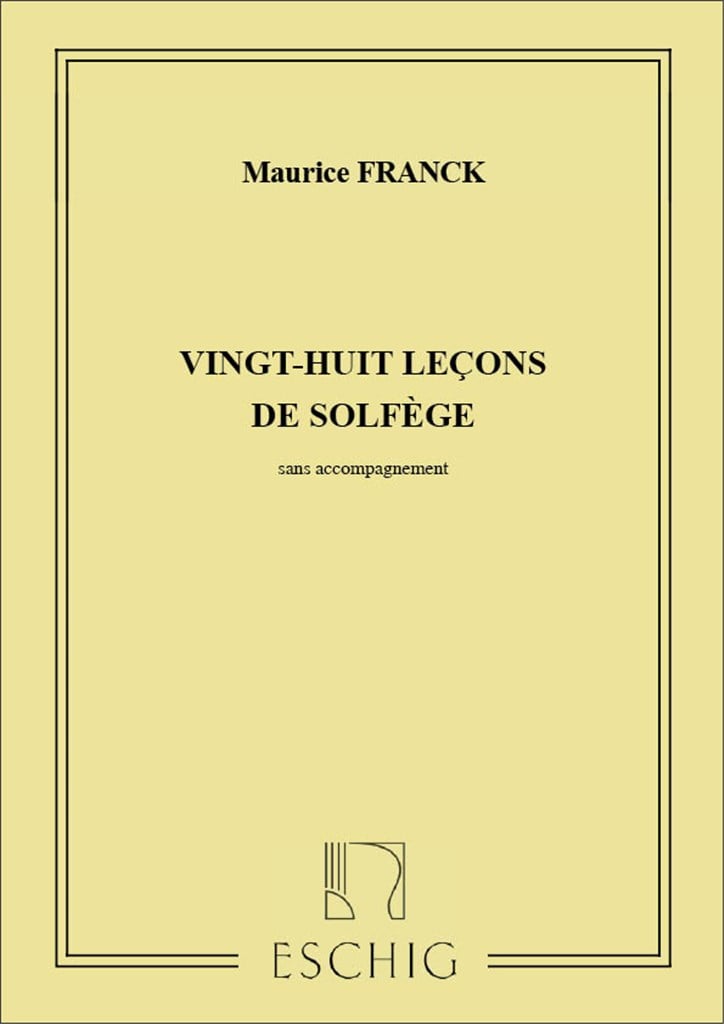 28 Lecons Solfege Sans Piano